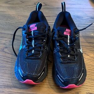 Nike Kids Black and Pink Athletic Sneakers